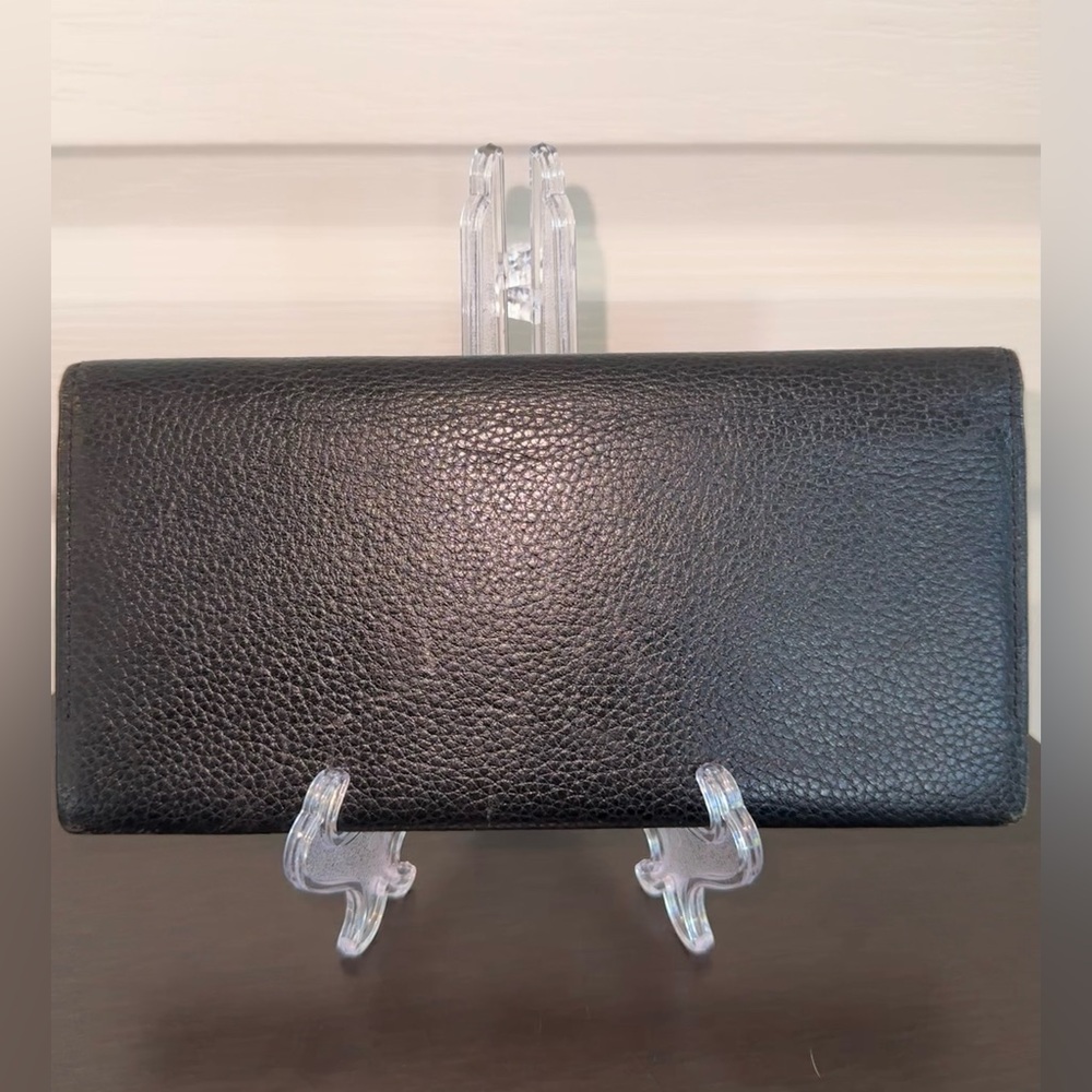 Burberry Novacheck Bifold Wallet – Black Leather – EUC Authentic - Unisex - Picture 14 of 14